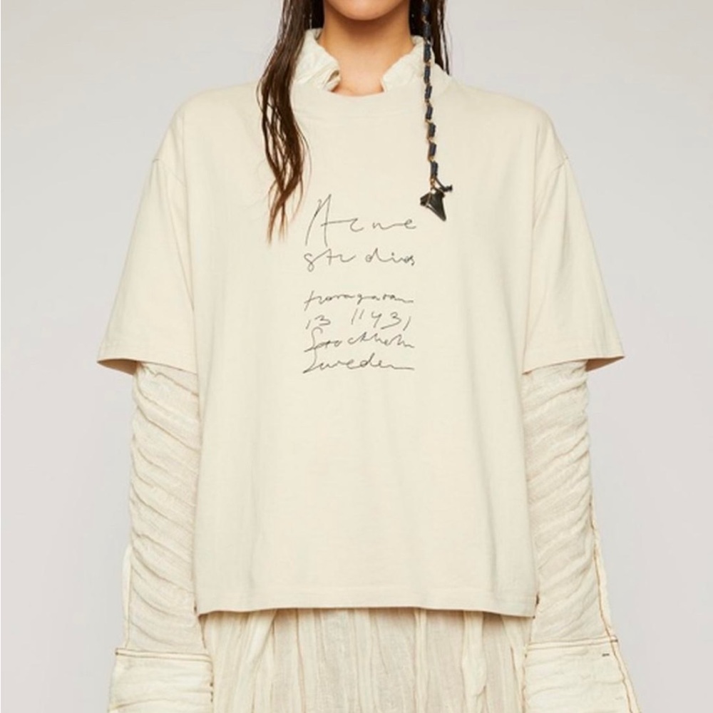 NWT Acne Studios Logo T-shirt
